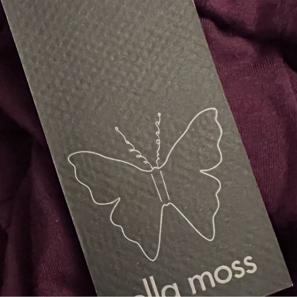 New Ella Moss Jersey Knit Dress SZ XS Purple + Fuchsia - Picture 10 of 12